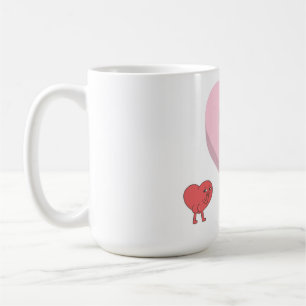 Liebes- und Herzsymbole" oder "Valentinstag-Herzen Kaffeetasse