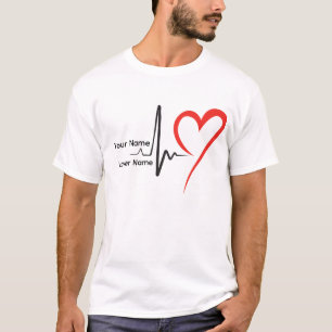 Liebes- und Romantik-Konzeptdesign mit Herzelement T-Shirt