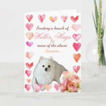 Liebes- und Umarmungskarte mit Punny Pup