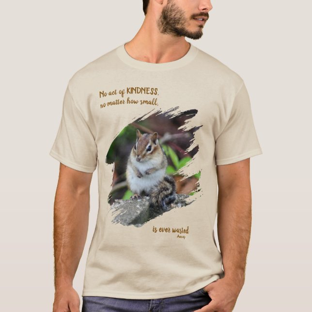 Liebesakte Inspirierender Zitat Chipmunk T-Shirt (Vorderseite)