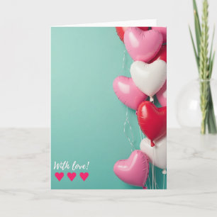 Liebesballons Romantische Karte