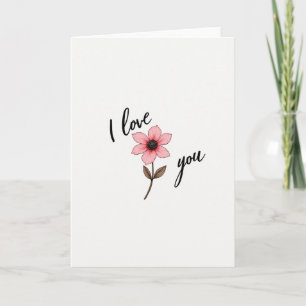 Liebesblumenkarte Karte
