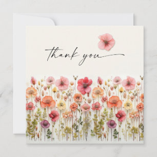 Liebesblüten-Brautjunggesellinnen-Abschied Dankesk Dankeskarte