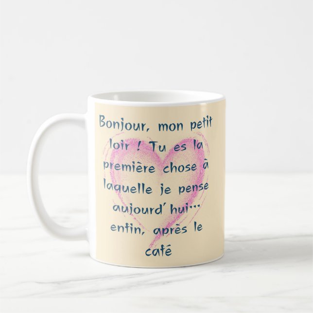 Liebesbotschaft für sie und ihn kaffeetasse (Links)