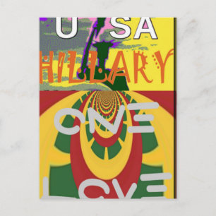 Liebesbotschaft in Rasta-Farben Kunstposter Postkarte