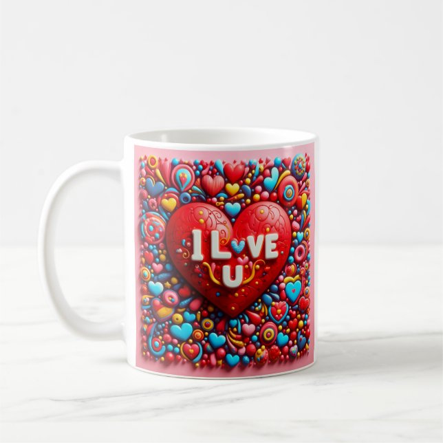 Liebesbotschaft Tasse (Links)