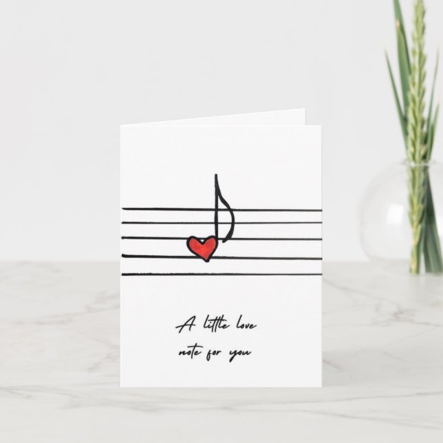 Liebesbrief Valentinstagskarte Dankeskarte (Vorderseite)