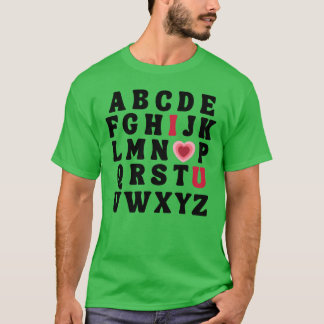 Liebesbriefe ABC Mädchen T-Shirt