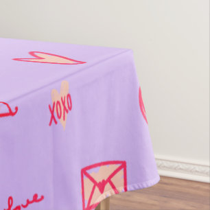 Liebesbriefe & Süße Törtchen Tischdecke