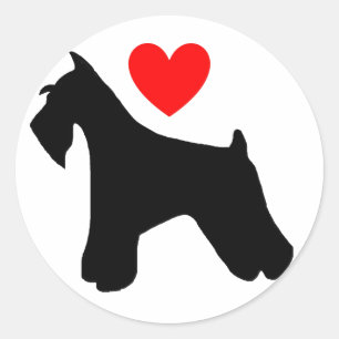 Liebeschnauzer-Aufkleber Runder Aufkleber