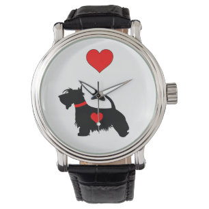 Liebescottie-Hundeuhr Armbanduhr