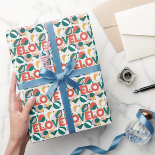 Liebesdruck Valentinswrapping-Papier Geschenkpapier
