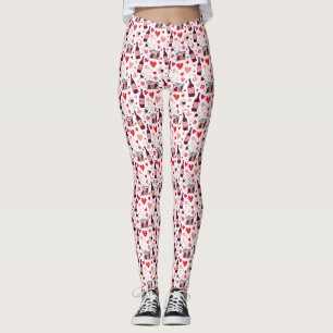 Liebeselixir-Wein Nahtloses Muster Leggings
