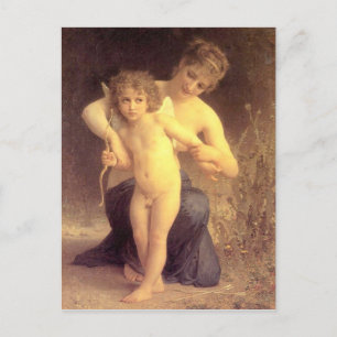 Liebesentwaffnung - Bouguereau Postkarte