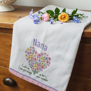 Liebeserinnerungsküchentuch - Floral (Pink) Geschirrtuch