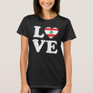 Liebesflagge des Libanon-Kostüms Libanesische Mam T-Shirt