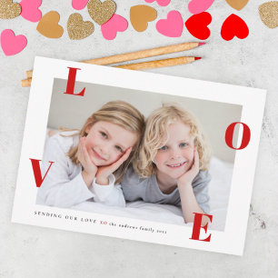 Liebesfoto Frohen Valentinstag Feiertagskarte