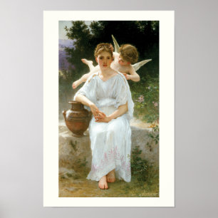 Liebesgeflüster, Erste Träumerei von Bouguereau Poster