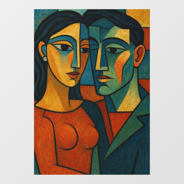 Liebesgeflüster Fensteraufkleber (Blatt)