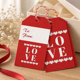 Liebesgeschenk-Anhänger 'To & From' Geschenkanhänger