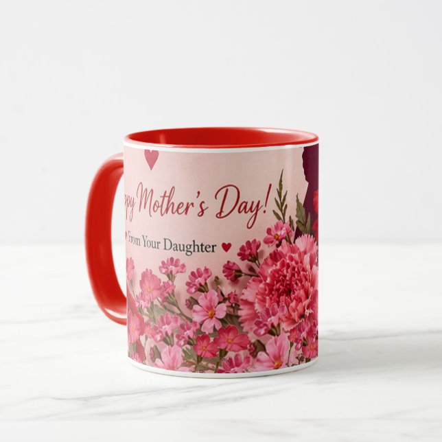 LIEBESGESCHENK FÜR MUTTER  TASSE (Vorderseite Links)