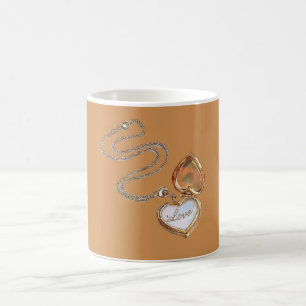 Liebesgold-Herz-Halskette Kaffeetasse
