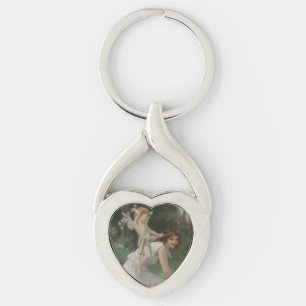 Liebesgöttin Venus spielt mit ihrem Sohn Cupid Schlüsselanhänger