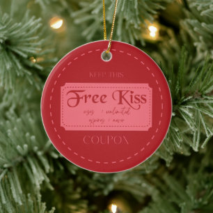 Liebesgutschein  keramik ornament