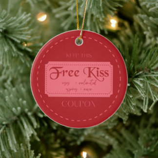 Liebesgutschein keramik ornament