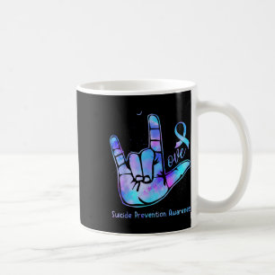 Liebeshandzeichen Selbstmordpräventions-Bewusstsei Kaffeetasse