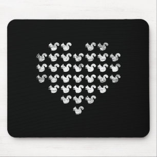 Liebesherz-Geschenkidee Tier Eichhörnchen Leistung Mousepad