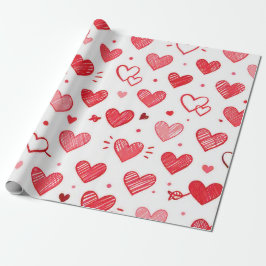 Liebesherz Geschenkpapier