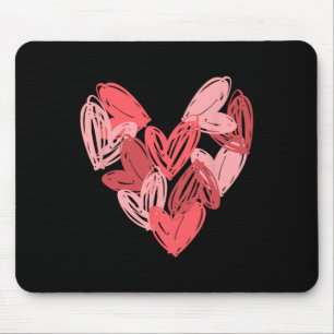 Liebesherz Kunst Valentinstag passendes Outfit Dam Mousepad