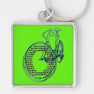 Liebesherz Portland Fahrrad-Schlüsselanhänger Schlüsselanhänger