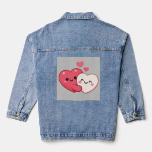 Liebesherzen Baby-Design Jeansjacke