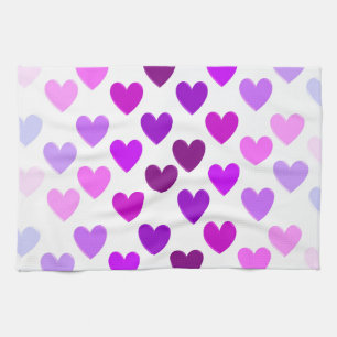 Liebesherzen Valentinstag romantisch monochrom Küchentuch