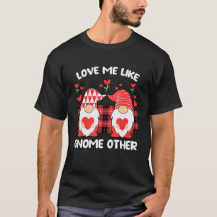 Liebesherzen wie Gnom Andere Büffel Kariert Valent T-Shirt