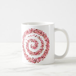 Liebesherzenspirale Kaffeetasse