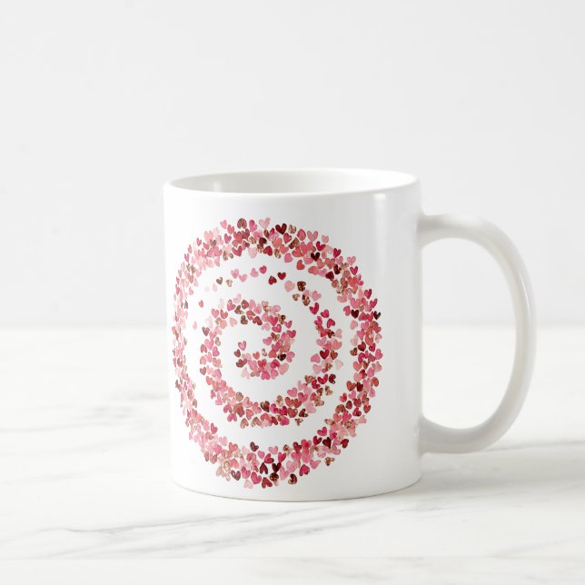 Liebesherzenspirale Kaffeetasse (Rechts)