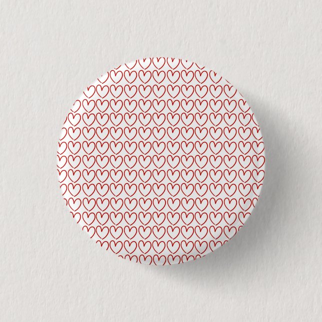 Liebesherzmuster Button (Vorderseite)