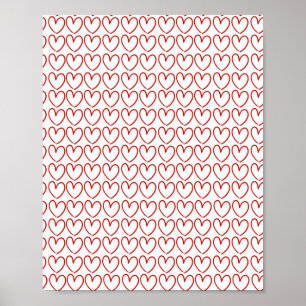 Liebesherzmuster Poster