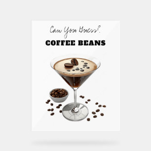 Liebeskaffeebohnen-Acrylschild Acrylschild
