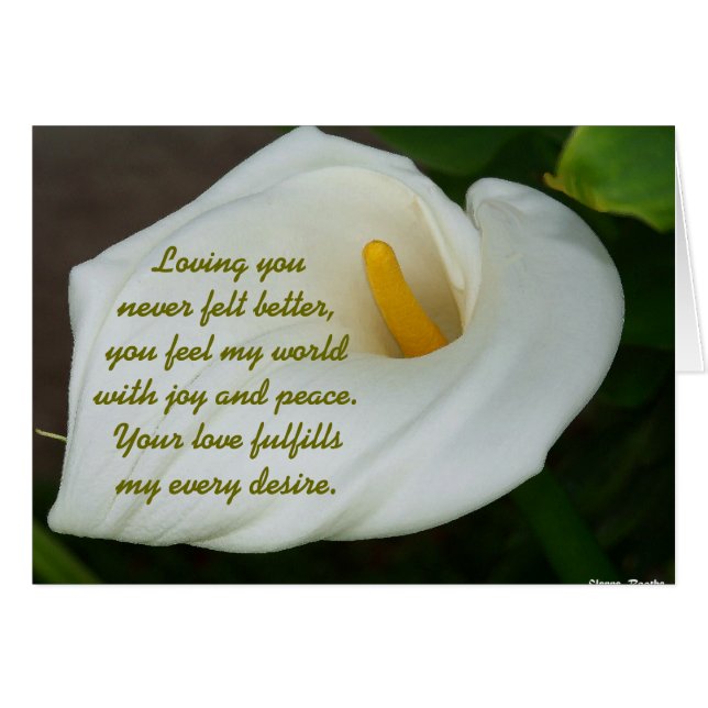 Liebeskarte (Vorderseite (Horizontal))