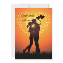 Liebeskarte für den Valentinstag und darüber hinau