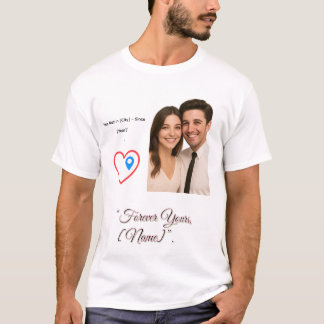 Liebeskarte Individuelles T-Shirt – Foto hochladen