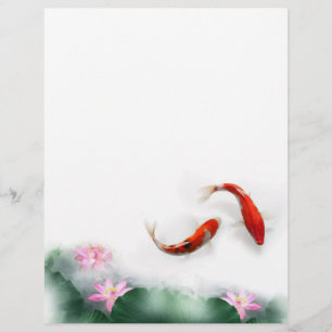 Liebeskreise   Lotus Koi Orient Hormony Art Flyer