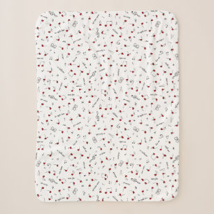 Liebesnotizen Rotes Herz Musiknotation Sherpadecke