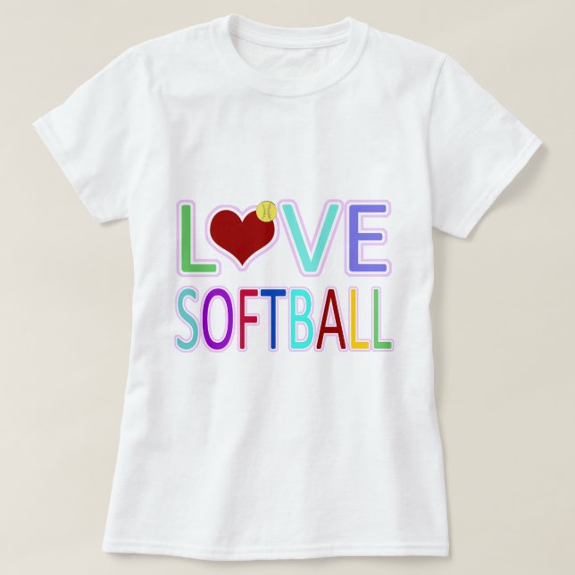 LIEBESOFTBALL T-Shirt (Design vorne)