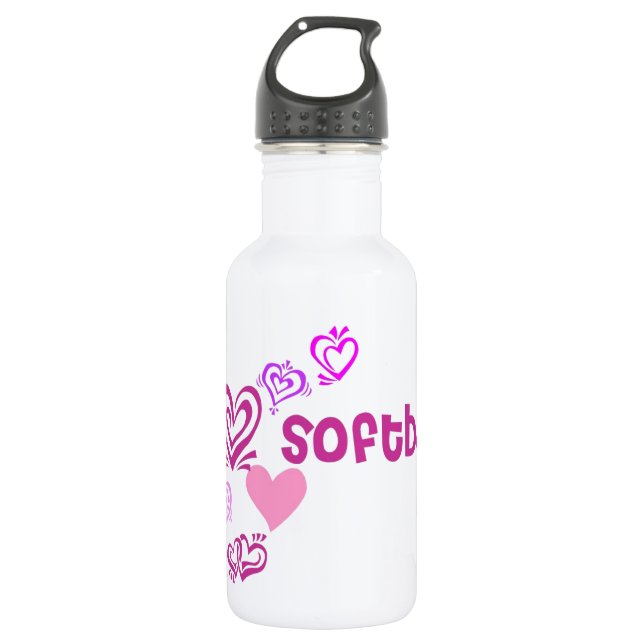 LiebeSoftball Trinkflasche (Vorderseite)