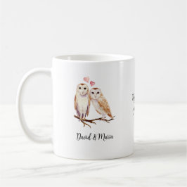 Liebespaar Eulen Kaffeetasse